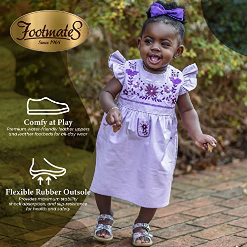 Image of FOOTMATES Ariel and Eco-Ariel Waterproof Sandals for Girls and Boys with Slip-Resistant, Non-Marking Outsoles and Strap Closure