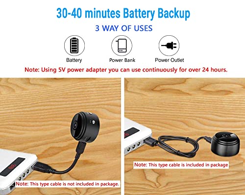 Image of IFITech IFISPYWiFi01SD 720P Mini Indoor Hidden WiFi Home Security Camera | Low Light Vision | 128GB SD Card Support | App | Motion Alerts