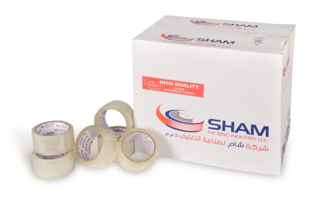 Sham Pack Clear Transparent Tapes 50 yards of 3