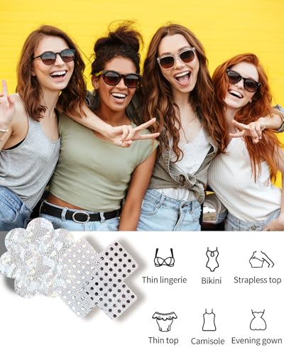 Image of CICKEE Nipple Pasties Black 9 Pairs Rave Pack Nipple Covers Stickers for Rave, Music Festivals, Beach or Daily Wear