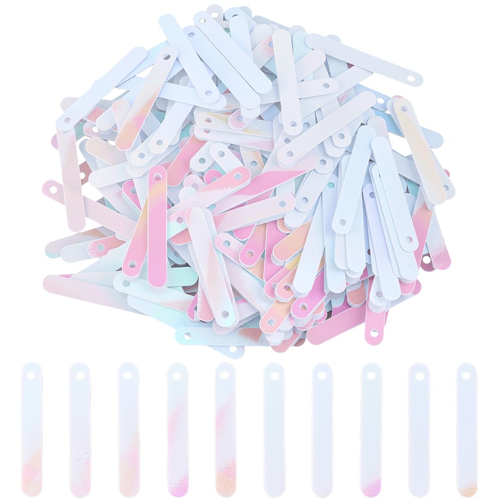 Paillettes plates PVC cyan clair SUNNYCLUE pour broderie et bijoux