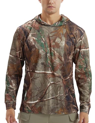 Fishing Hoodie Long Sleeve Hooded Sunblock Shirt Outdoor UPF50 Dry Fit Quick-Dry Hoody Loose Fit