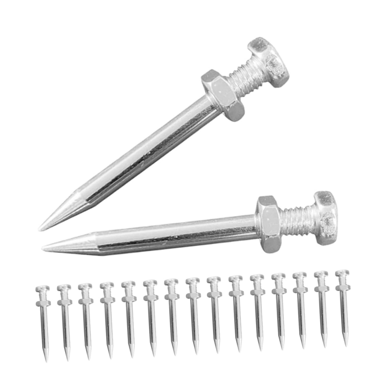 SUPVOX 30pcs Lawn Aerator Shoes Spikes for Men Grass Aerator Pegs for Yard Garden Sandals Metal Spikes for Lawn Care Equipment