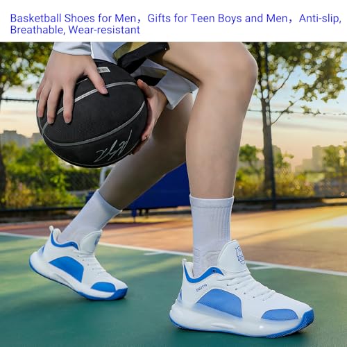 Image of Beita Basketball Shoes for Men High Upper Sneakers Breathable Sports Shoes Anti Slip