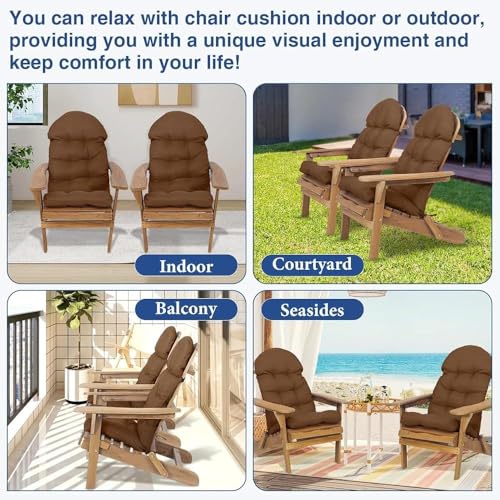 Coussin de chaise Adirondack bleu imperméable résistant aux intempéries - 7