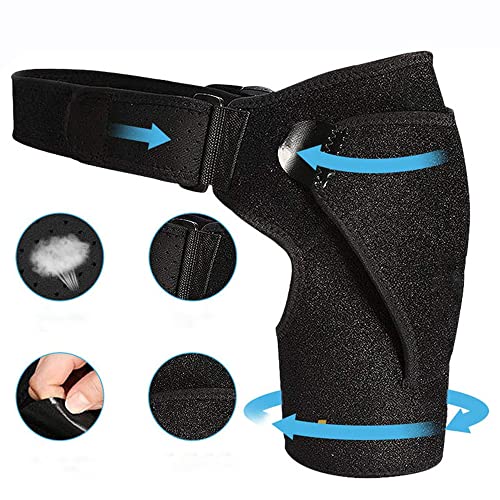 Vipmoon Shoulder Support Brace, Adjustable Upper Arm Shoulder Wrap Rotator Cuff For Injury Prevention, Dislocated Ac Joint, Labrum Tear, Frozen Shoulder, Sprain, Soreness, Tendinitis - Left/Right #TOP1