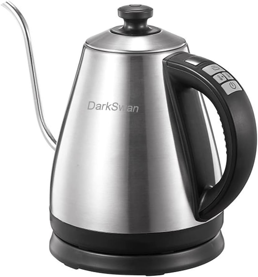 DarkSwan Gooseneck Electric Kettle, 1.0L Variable Temperature Control Electric Tea Kettle 304