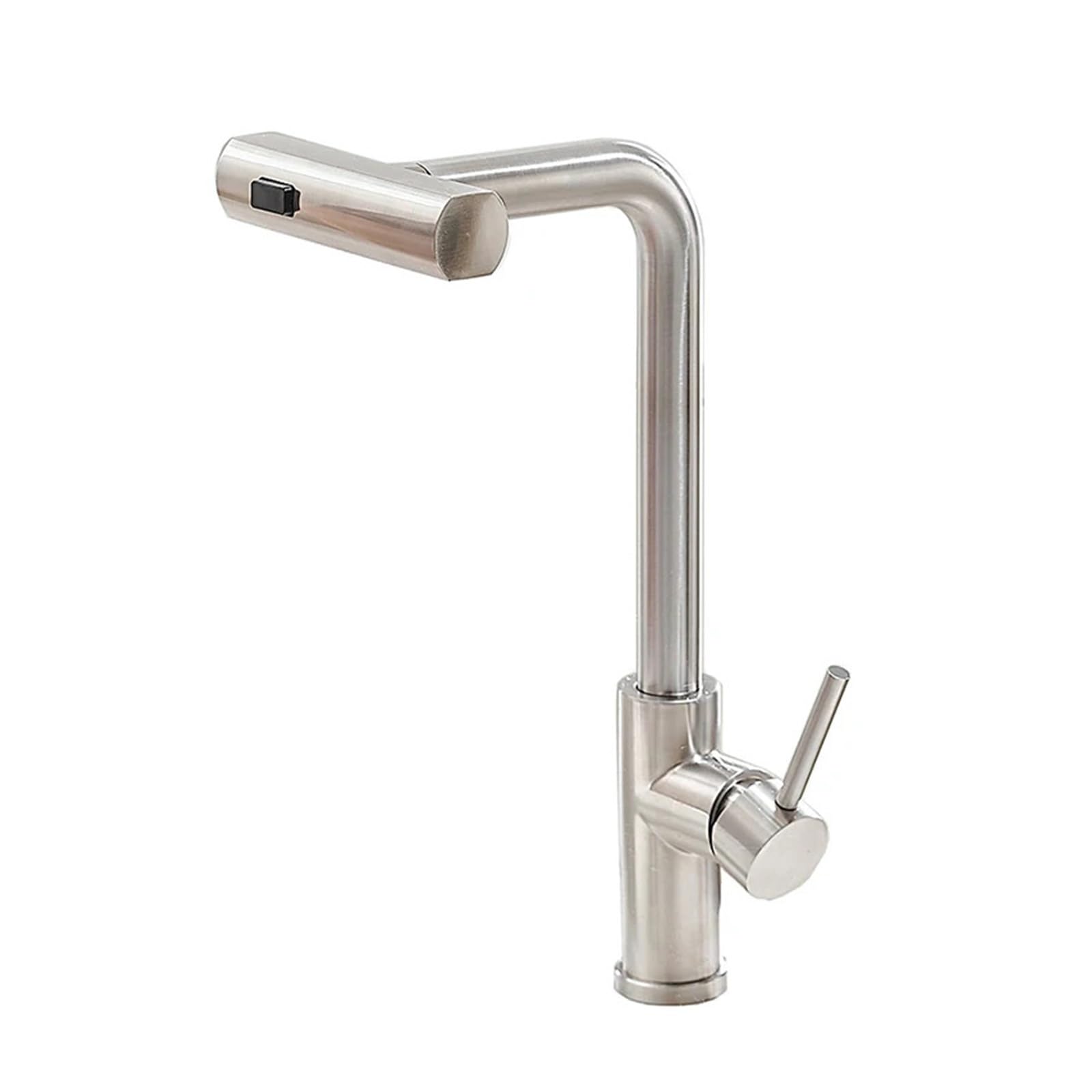 Soywim 1 Black Kitchen Faucets Gray Pull Out Rotation Waterfall Stream Sprayer, Head Sink Mixer Brushed Nickle Water Tap Accessories,High-Pressure Resistant(1)