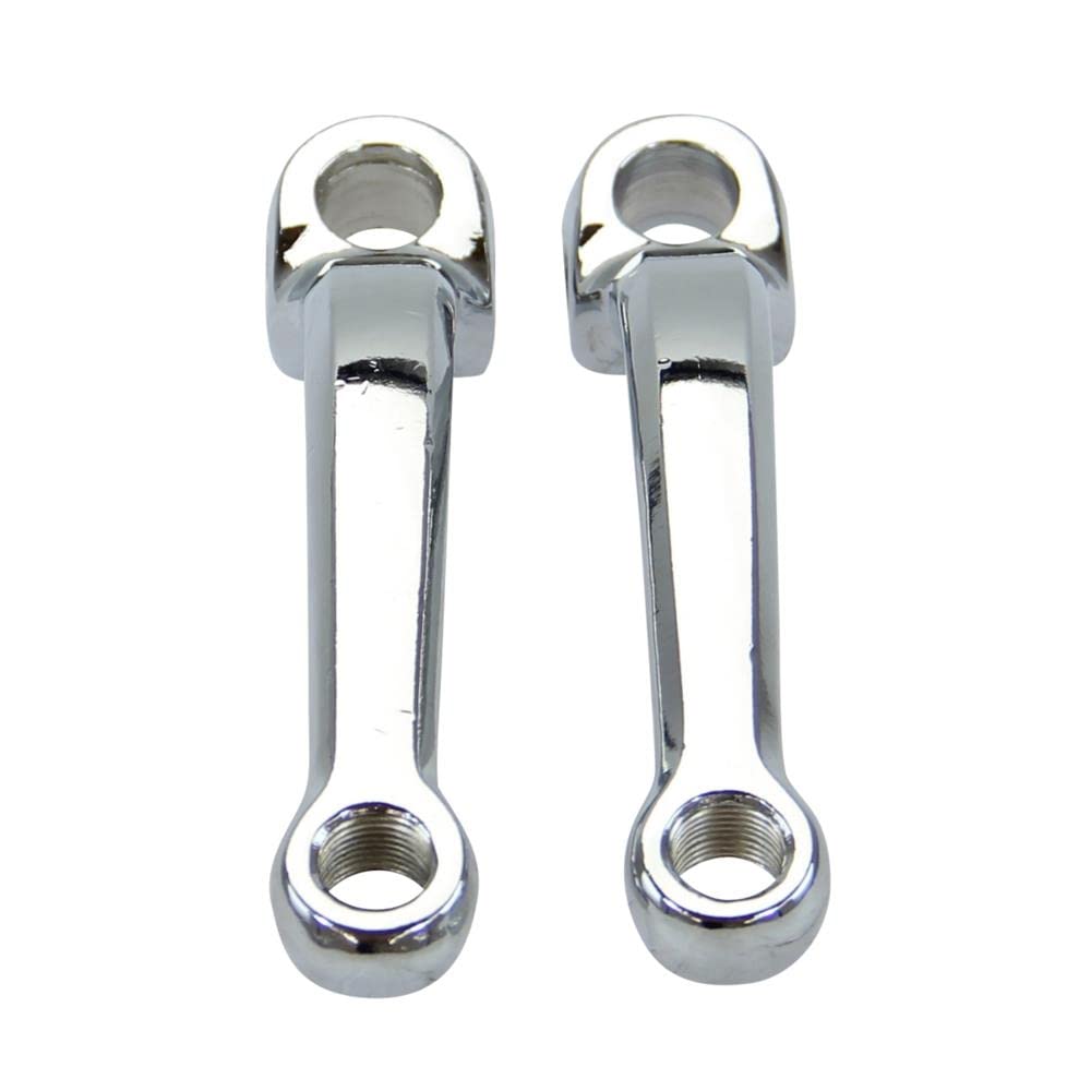Pedalarm Tretkurbel Set, gebogen, verchromt kompatibel mit Hercules Prima Sachs 504 505