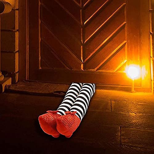 Pernas de Bruxa Malvada | Adereço de pernas de bruxa de Halloween - Pernas de bruxa para decoração d