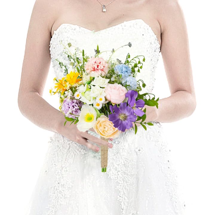 HOMENERGY Wedding Bouquets for Bride - Pre-Made...