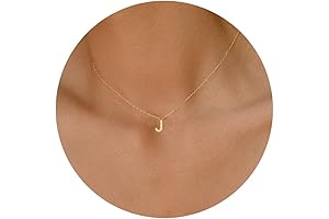 14k Gold Personalized Initial Necklaces for Women