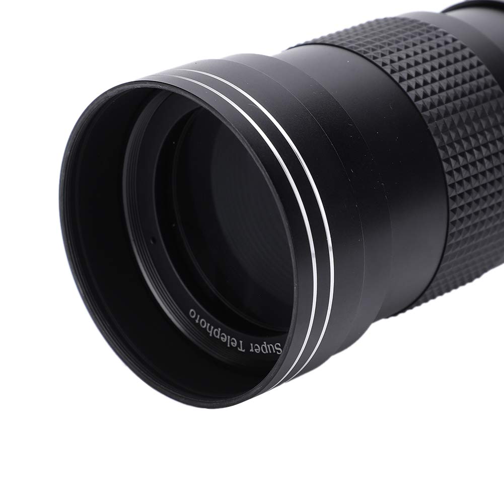 Teleobiettivo Zoom Manuale 420-800mm F/8.3-16 con Supporto T2 per Fotocamera Reflex Ideale per scatti a Lunga Distanza
