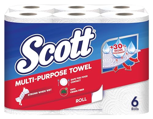 Scott Multi-Purpose Kitchen Towels, 52 count (Pack of 6)