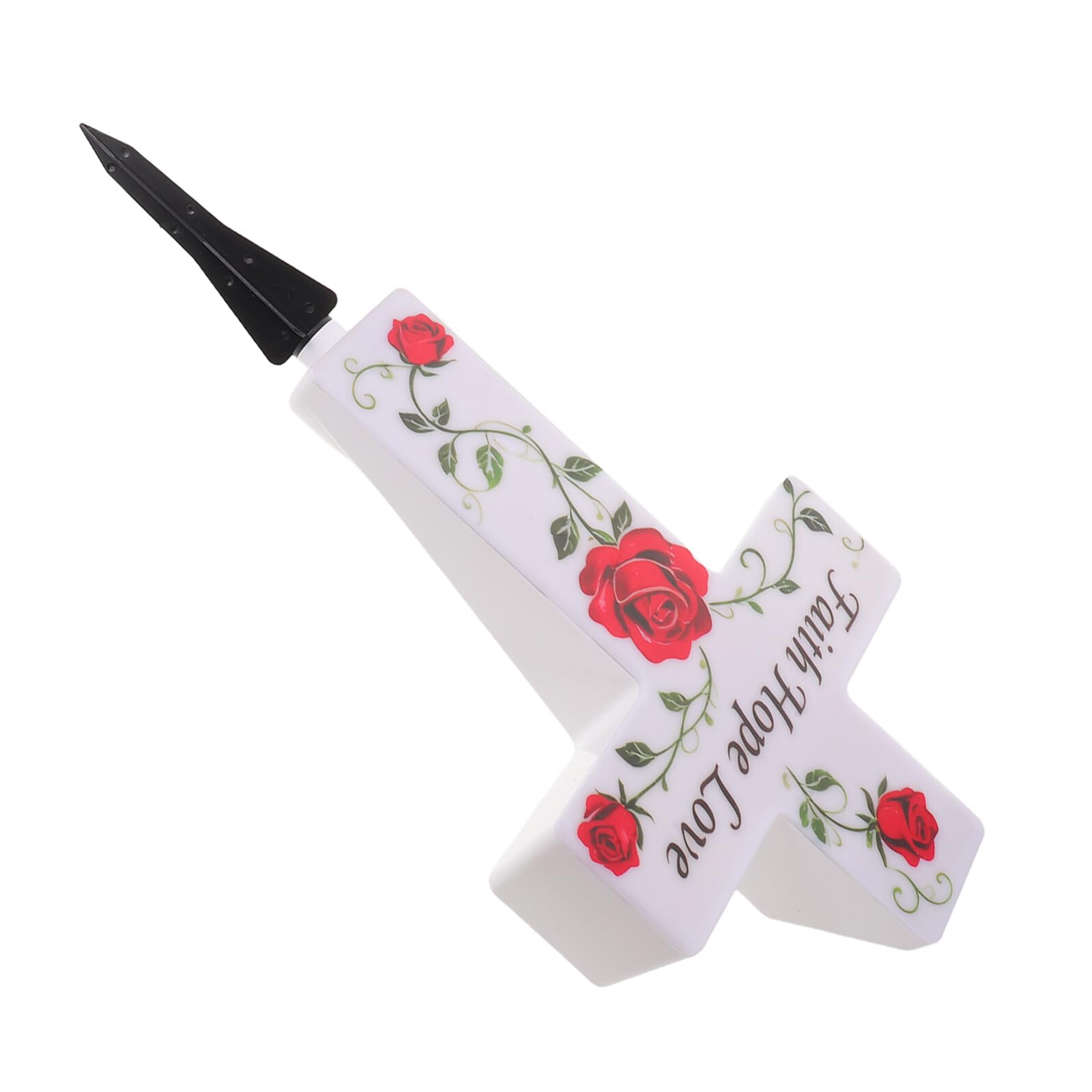 Lampe solaire extérieure de croix pour cimetière et tombe IP65