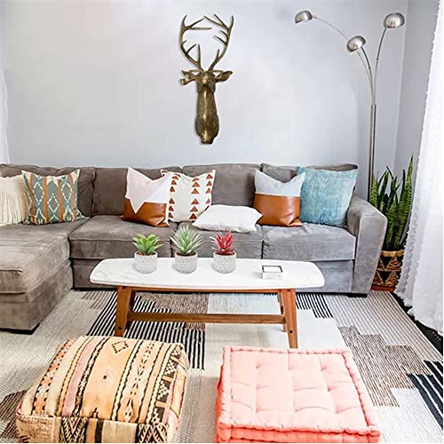 Xiibuum Stag Resin Handicraft Animal Pendant Decoration Indoor Wall Decoration,Cool Bucks Head Wall Sculpture Vintage Rustic Wall Decoration (Stag Head) #TOP6