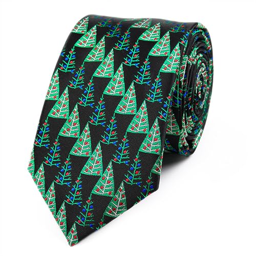 IZUS Mens Novelty Necktie Festive-Holiday-Necktie Formal Necktie for Christmas/Work/Special Occasions/Stylish-Dress Ties