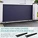 Berlune 7 Pieces Water Barrier Set 5 Pcs 5 ft x 6.5 Inch Flood Barriers 2 Pcs 10 ft x 6.5 Inch Reusable Water Absorber Sandless Sand Bags for Home Rain Flooding Garage Basement Door Protection, Black