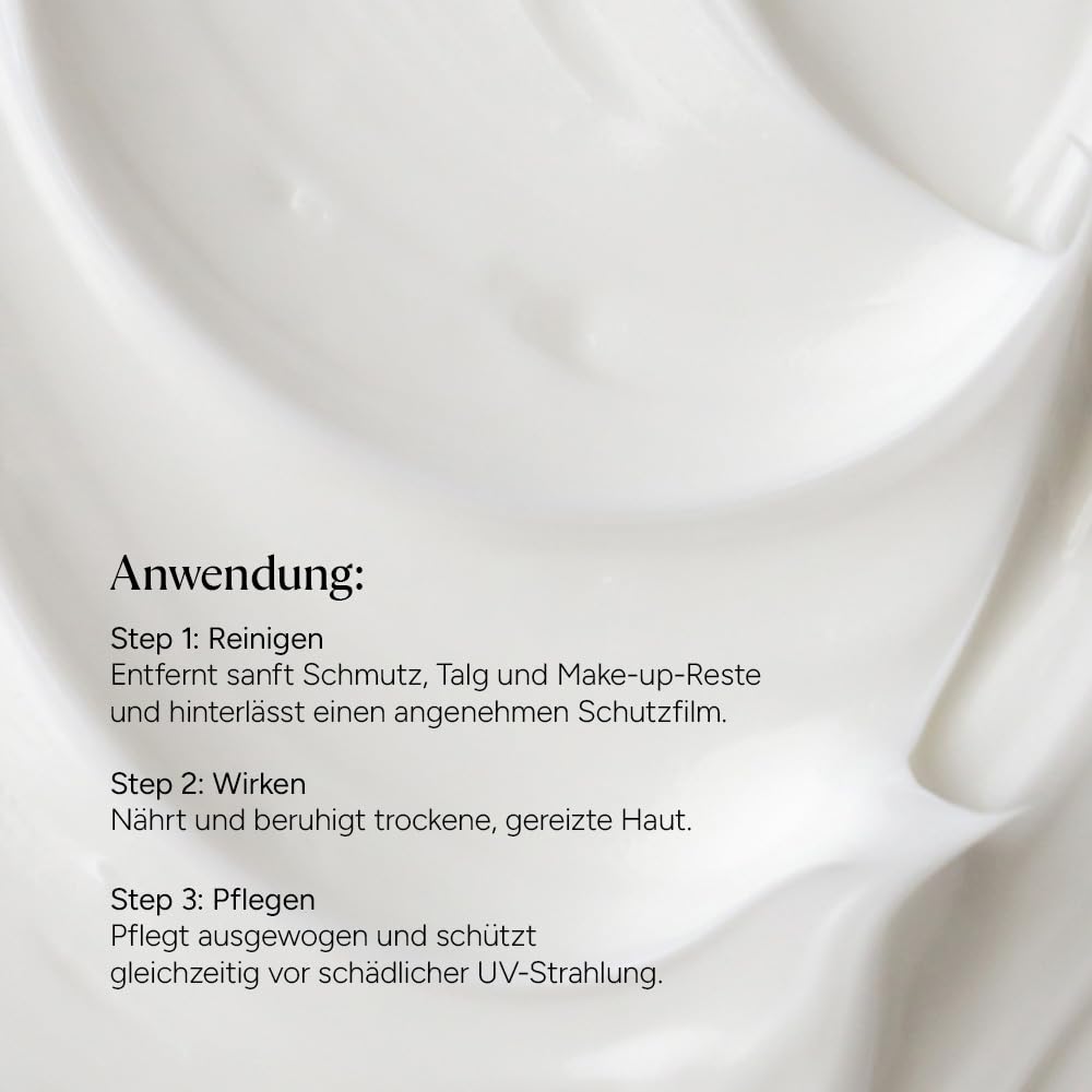 JUNGLÜCK Set Rötungen lindern SPF 50 | Reinigungsmilch + Ceramide Serum + Feuchtigkeitsspendende Tagescreme SPF 50 – beruhigt & schützt