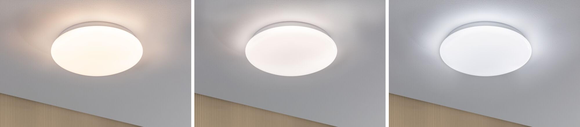 Paulmann 75407 LED Deckenleuchte Leonis Dämmerungsgesteuerter Bewegungsmelder (HF) IP44 3000-5700K 1750lm 230V 16,5W Weiß
