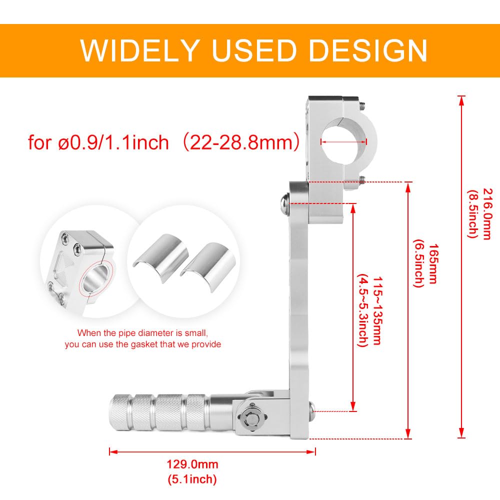 Snapklik.com : Xitomer 22-28mm Highway Peg Mounts Fit For KLR650 Tenere ...