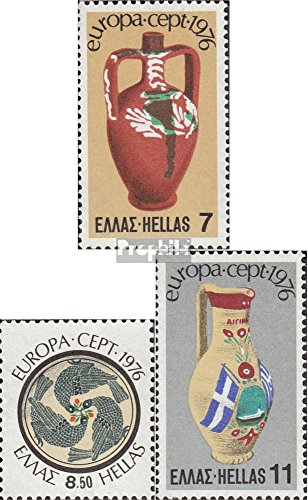 Prophila Collection Grecia Michel.-No..: 1232-1234 (Completa Edizione) 1976 €uropa (Francobolli per i Collezionisti) Vetro / Ceramica / Porcellana