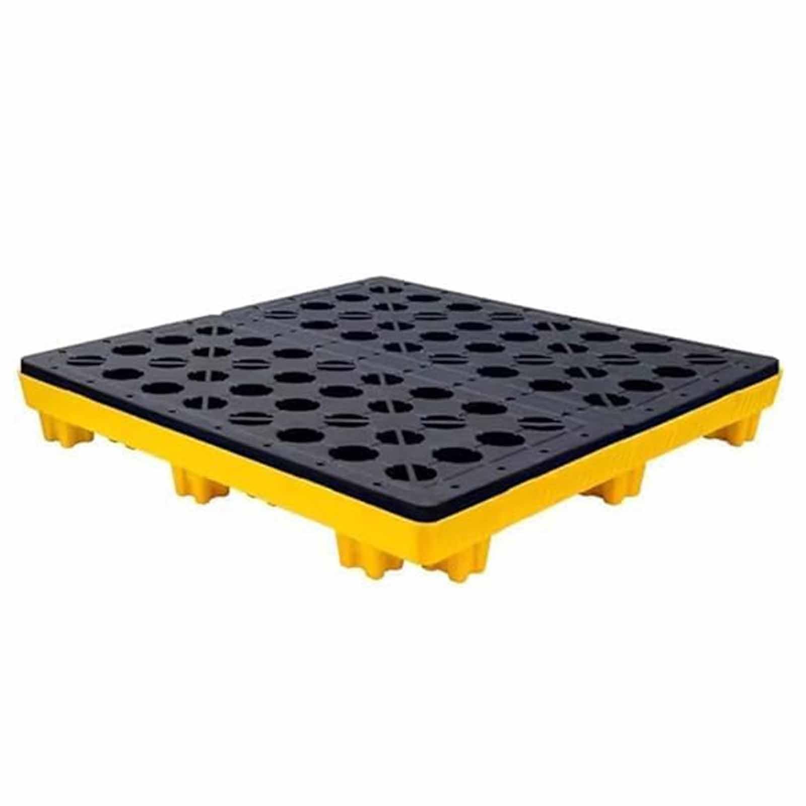 JKJZSALJ Leakproof Containment Spill Pallet For Modular Platforms, 2200 Lbs Capacity Detachable Tray, Shipping Spill Containment Solution,120x120x18cm