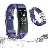 LAOYE Pulsera Actividad Reloj Inteligente Fitness Tracker IP68 Pulsera Inteligente Reloj Contador de Pasos y Calorias, Monitor de Sueño y Ritmo Cardíaco, Pulsera Deportiva para Niños Hombre Mujeres