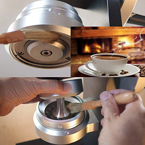 Cepillo de Limpieza para Molinillo de café de 5 Paquetes, Mango Pesado de Madera y cerdas Naturales Cepillo Espresso… - Imagen 5