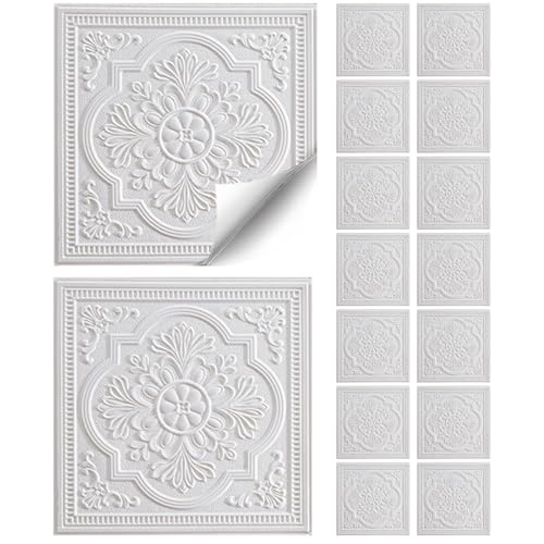 Azulejos de techo florales para tapar grietas con espuma de poliestireno impermeable 2