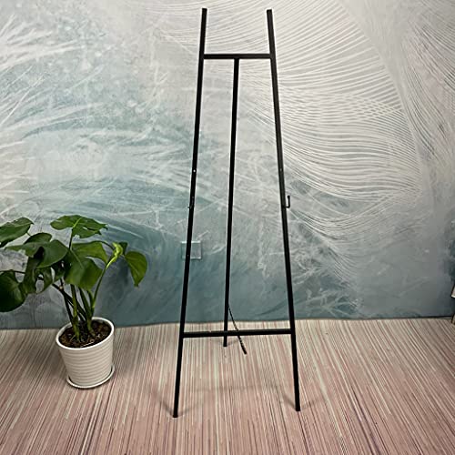 Chevalet de sol en fer forgé noir grand modèle pour présentation et mariage