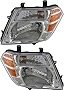 For Nissan Pathfinder Headlights Lamps Set 2008 2009 2010 2011 2012 Halogen Driver and Passenger Side