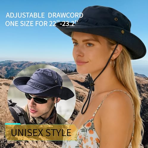 Image of Super Wide Brim Sun Hat for Men /Women-UPF 50+ UV Protection, Large Bucket Hat for Fishing, Hiking, Gardening