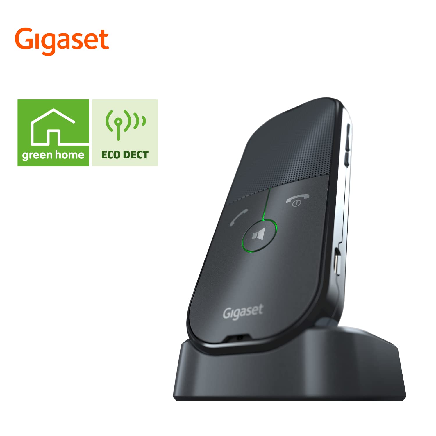 Gigaset ION Vivavoce DECT Con USB-C – Sensore Di Prossimità, HD Audio, Plug&Play Per Windows/Mac/Linux, Nero