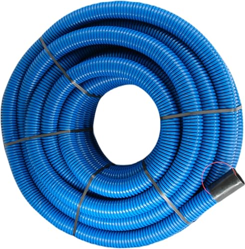 Megaa store Unterirdisches Wellrohr M90 mm | Leerrohr Elektrorohr Erdwellrohr Blau | 5m 10m 15m (15 Meter)