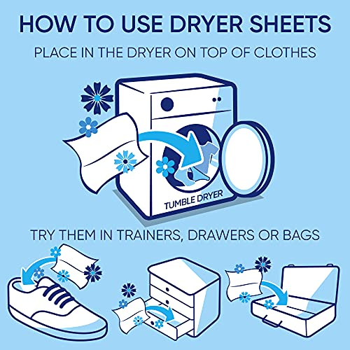 2 Pack of Lenor Tumble Dryer Fabric Conditioner Sheets Spring Awakening, 34 Sheets for Clean & Soft Fabrics and Essential Fragrance with Revitalising Scent - Image 5