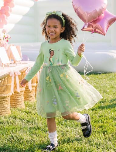 Image of Disney Girls' Tulle Tutu Dress Birthday Party Outfit Toddler to Big Kid