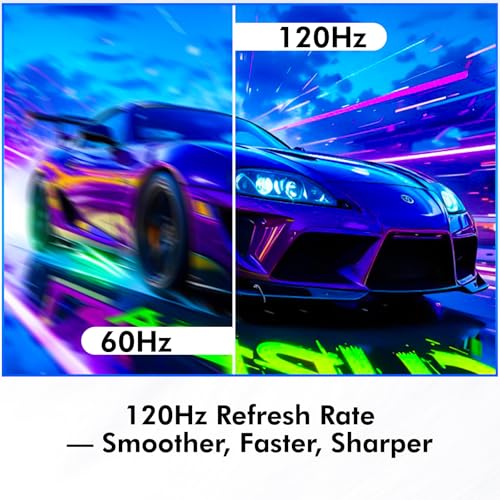 Image of Computer Monitor, 4K Computer Monitor (3840 x2160) up to 120Hz, Gaming Monitor 32 inch, Gaming Monitors w / 99% sRGB, AMD FreeSync, IPS Panel,Computer Monitors w / 1ms Display, VESA Mountable, Black