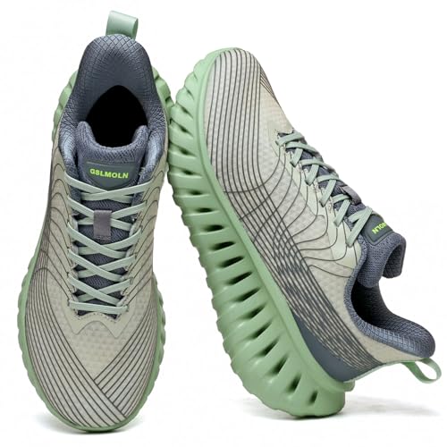 Image of GSLMOLN Walking Shoes for Men Casual Shoes Breathable Lightweight Walking Sneakers for Workouts & Gym Cushioned Flexible Mens Shoes Training Fashion Sneakers
