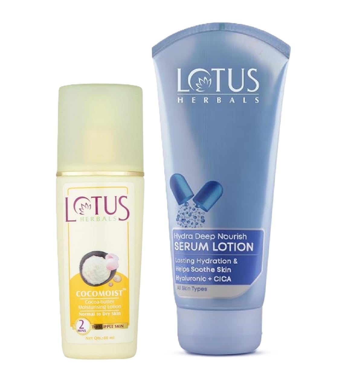 Lotus Herbals Deep Hydration Body Care Duo (Value Pack) | Hydra Nourish Serum Lotion 200ml + Cocomoist Cocoa Butter Lotion 80ml | Intense Moisturization for Dry & Dull Skin | For Men & Women-image-23