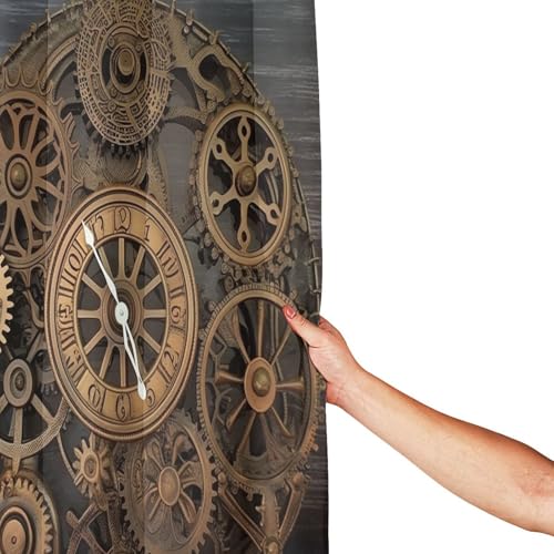 Rideau de douche steampunk imperméable et épais 182,9 cm