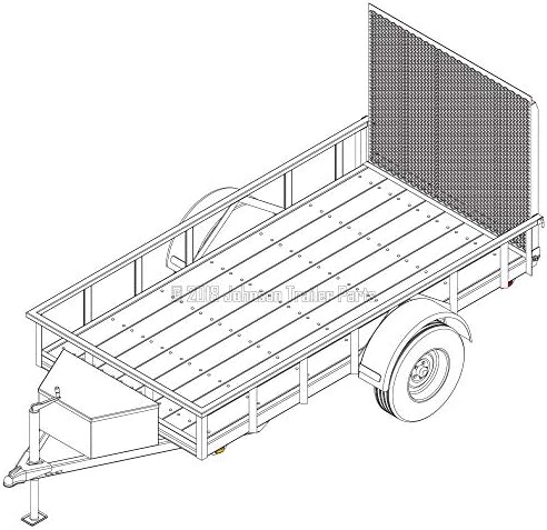 5′ x 10′ Utility Trailer Plans – 3,500 lb Capacity | Trailer Blueprints Model U60-120-35J