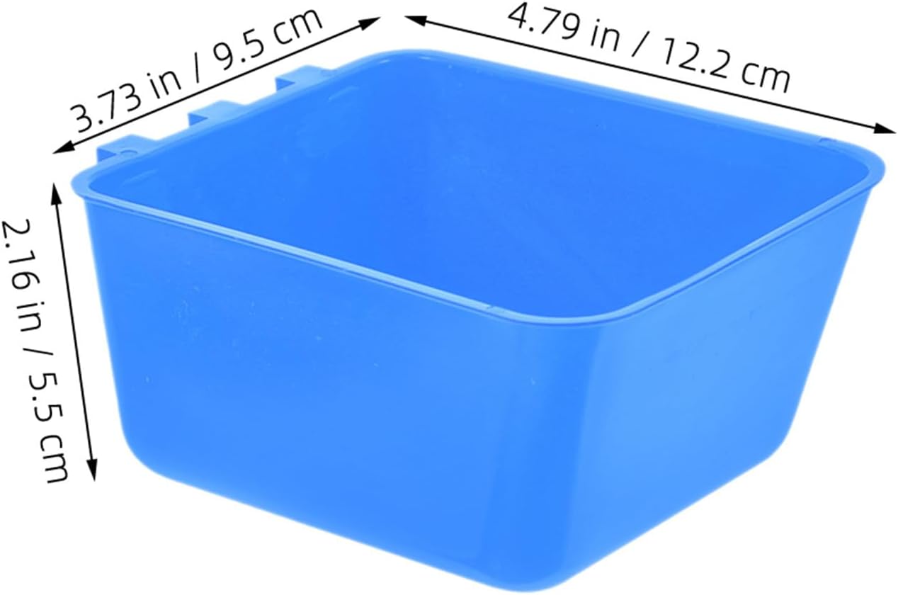 12pcs Plastic Bird Food Feeder, Hanging Feeder, Food and Water Container, Bath Water Bowl for Birds Hamsters Mice Rats Rabbit Small Pets