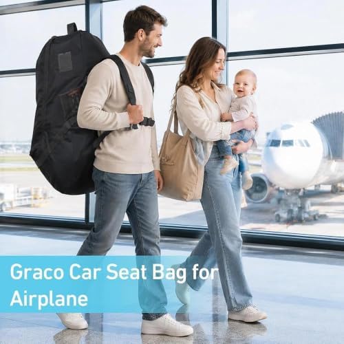 Graco 자동차 시트 여행 가방, 항공 여행용 패딩 방수 백팩 — 사진 2