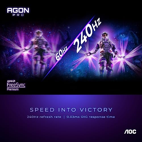 Image of AOC Agon PRO AG456UCZD 45'' Ultra Wide Curved OLED Gaming Monitor, 21:9 WQHD 3440x1440, 240Hz 0.03ms, FreeSync Premium, 800R, USB-C Docking, Frameless, PS5 /Switch /Xbox; Light FX, Height Adjustable