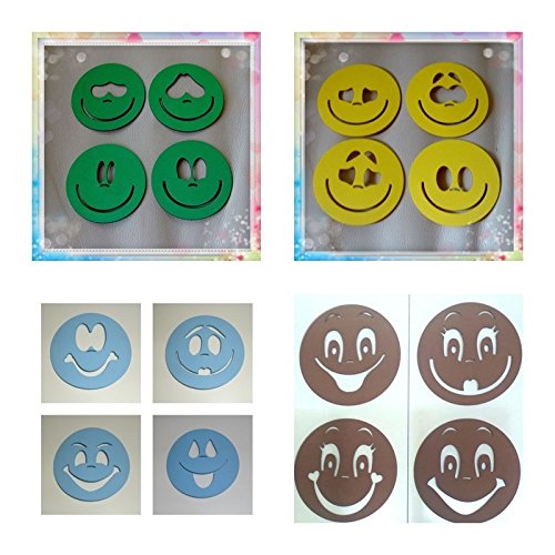 Plantillas para pintar caras de fofuchas para bolas de porex de 7 cm Cover