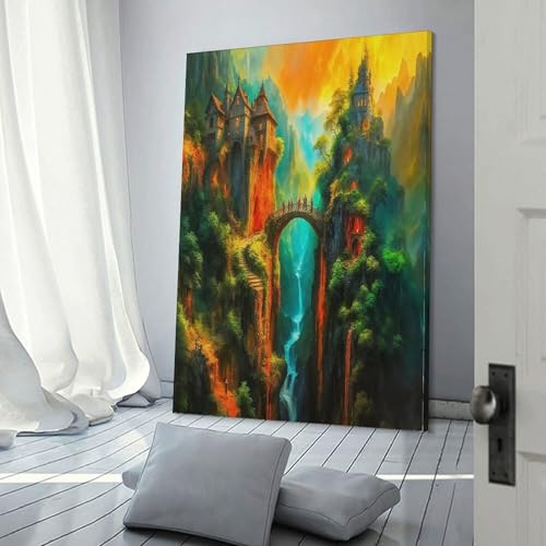 Décoration murale coucher de soleil pour créer un salon chaleureux et cocooning