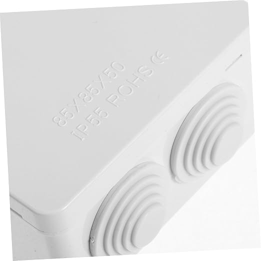 Caja de conexión eléctrica impermeable de plástico MAGICLULU, uso versátil, color blanco miniatura 2