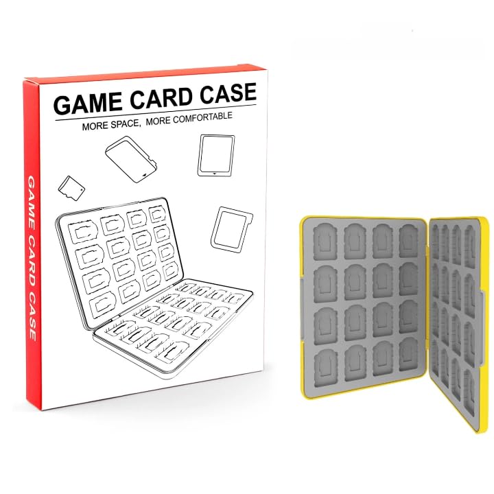 Ya en mundofriki.es: Estuche para juegos de Nintendo Switch – Funda Protectora Magnética de Silicona,32 Ranuras para Cartuchos y Micro SD,Resistente a Golpes,Compatible con Nintendo Switch/NS/Lite/OLED (Amarillo)