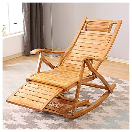 URBANCART Durable Heavy-Duty ® Relax Bamboo Wooden Rocking Chair for Home Living Room and Outdoor Lounge, Brown (Design-1)